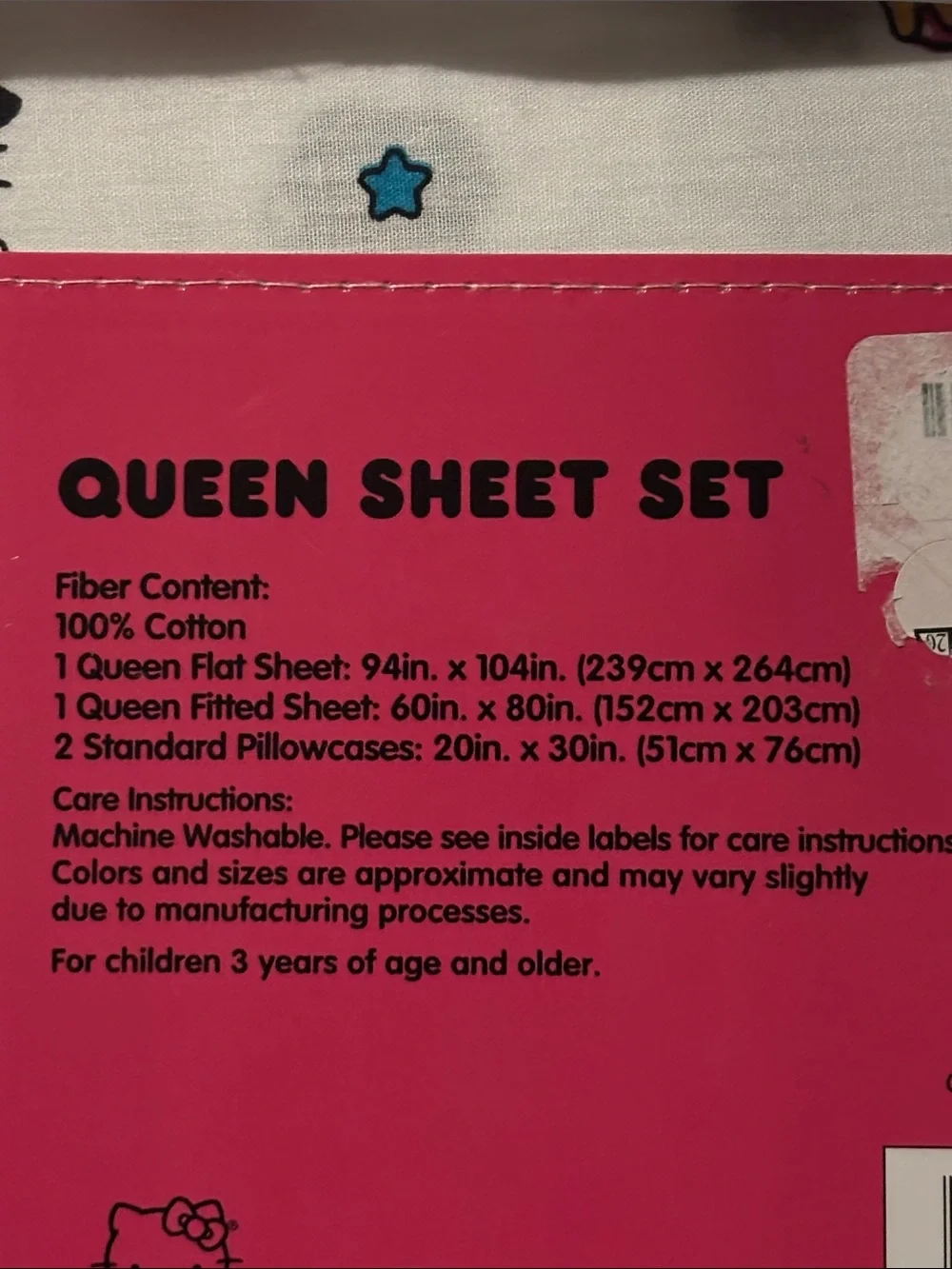 NWT Hello Kitty Halloween Witch Queen Sheet Set